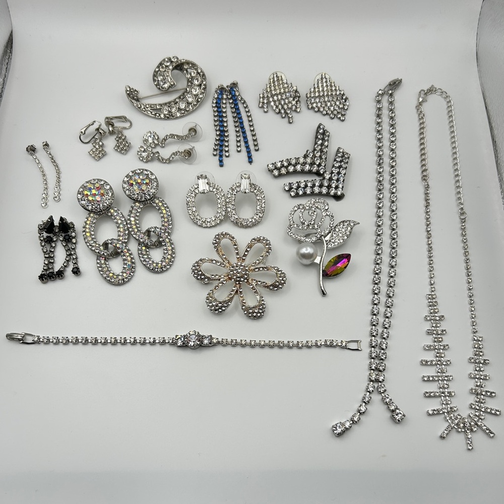 Rhinestones Mixed Jewelry Lot